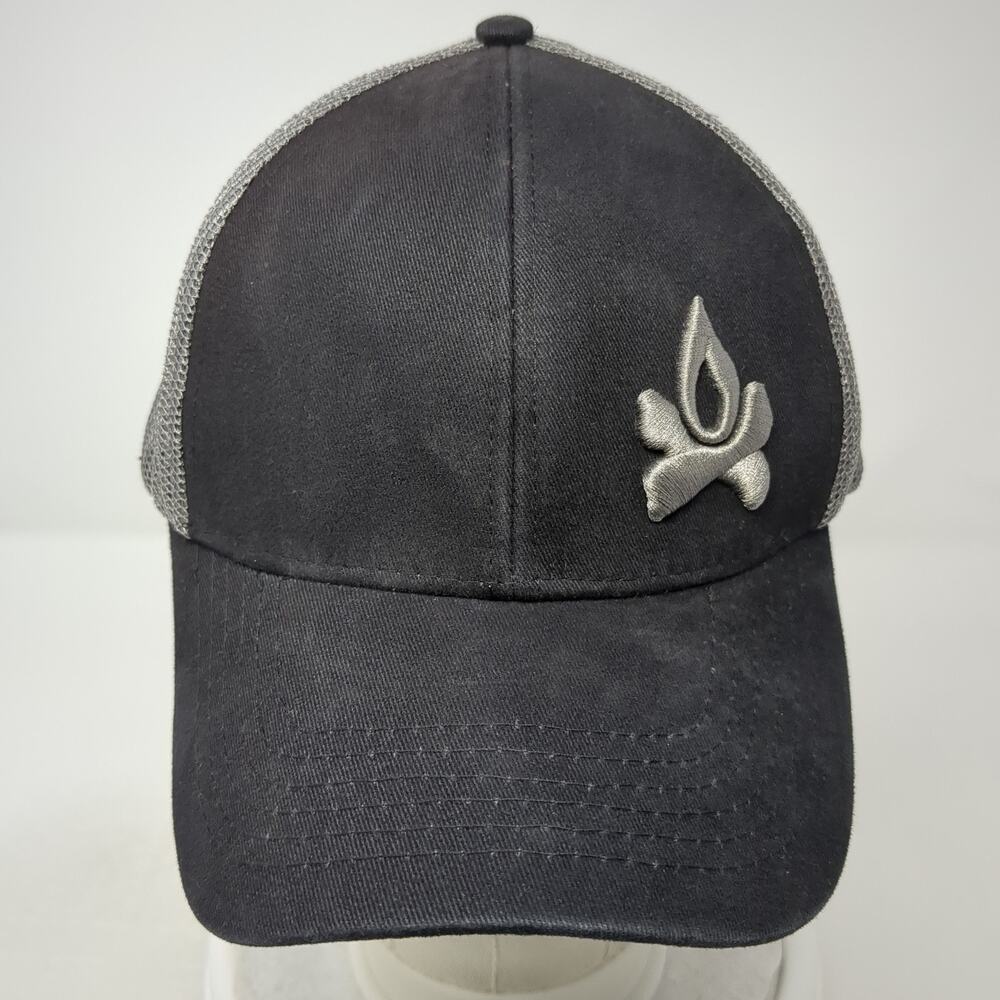 Camp Chef Snapback Mesh Back Trucker Hat Black One Size Embroidered View 2
